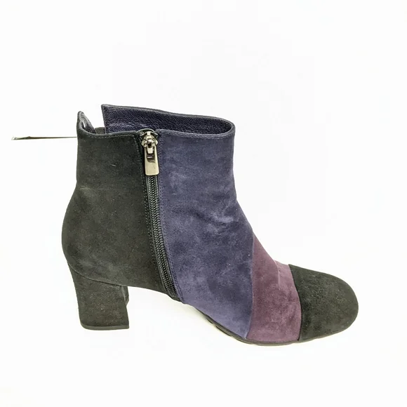 Paolo Linea suede 3 tone ankle boots - Picture 10 of 16
